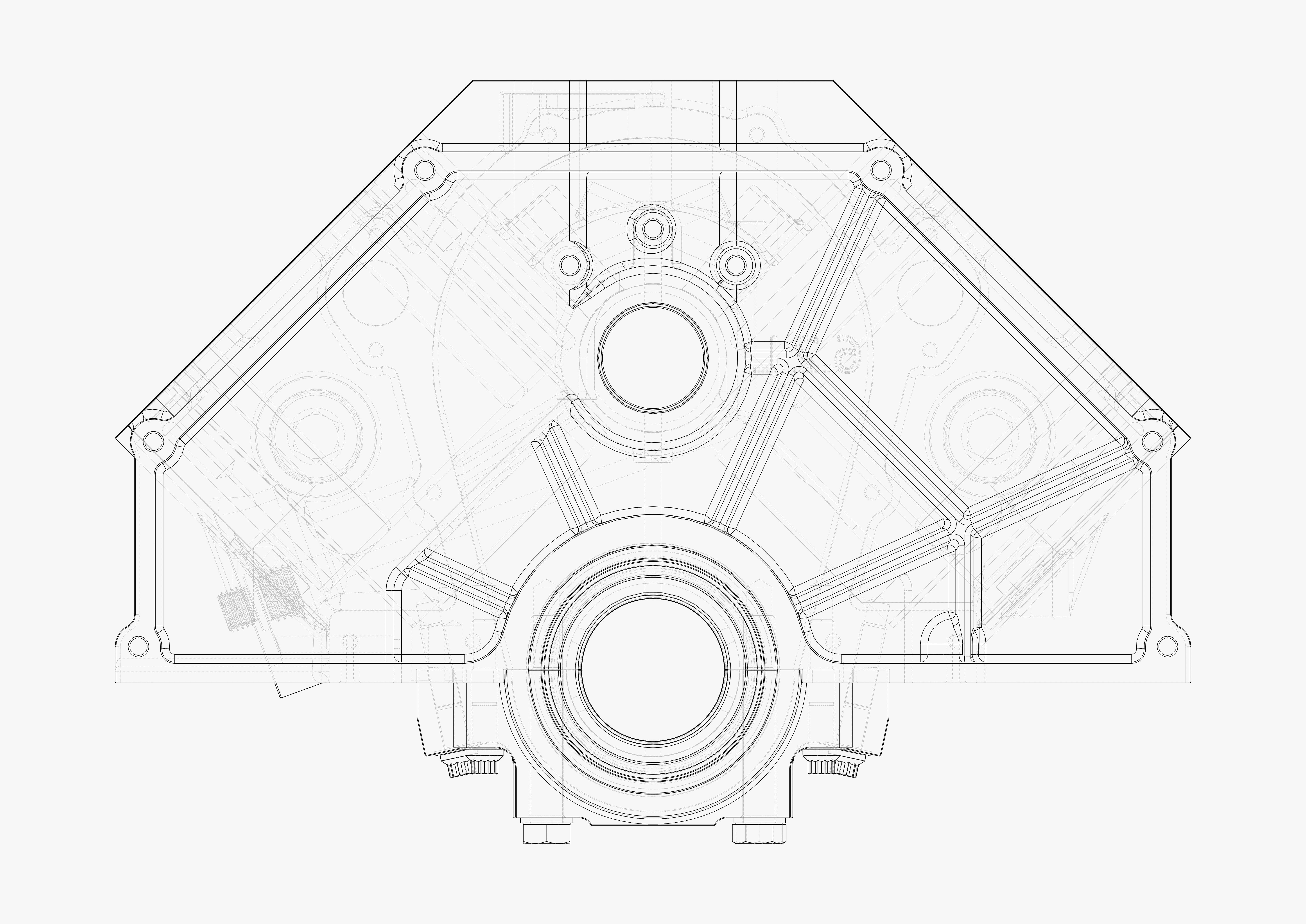 V8 Engine Block 3D model_43