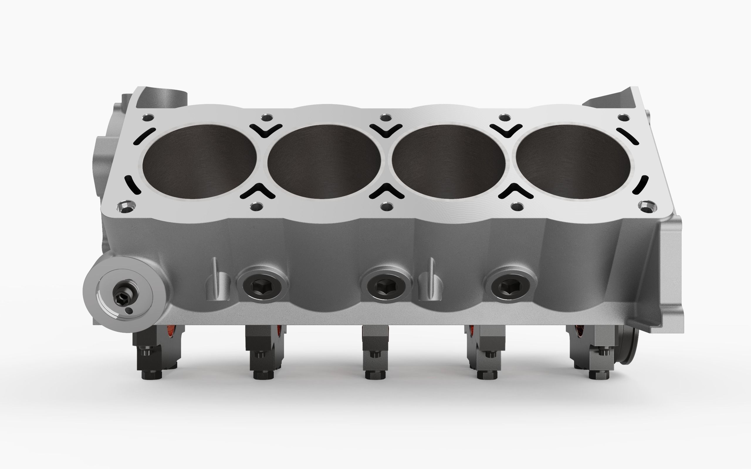 V8 Engine Block 3D model_13