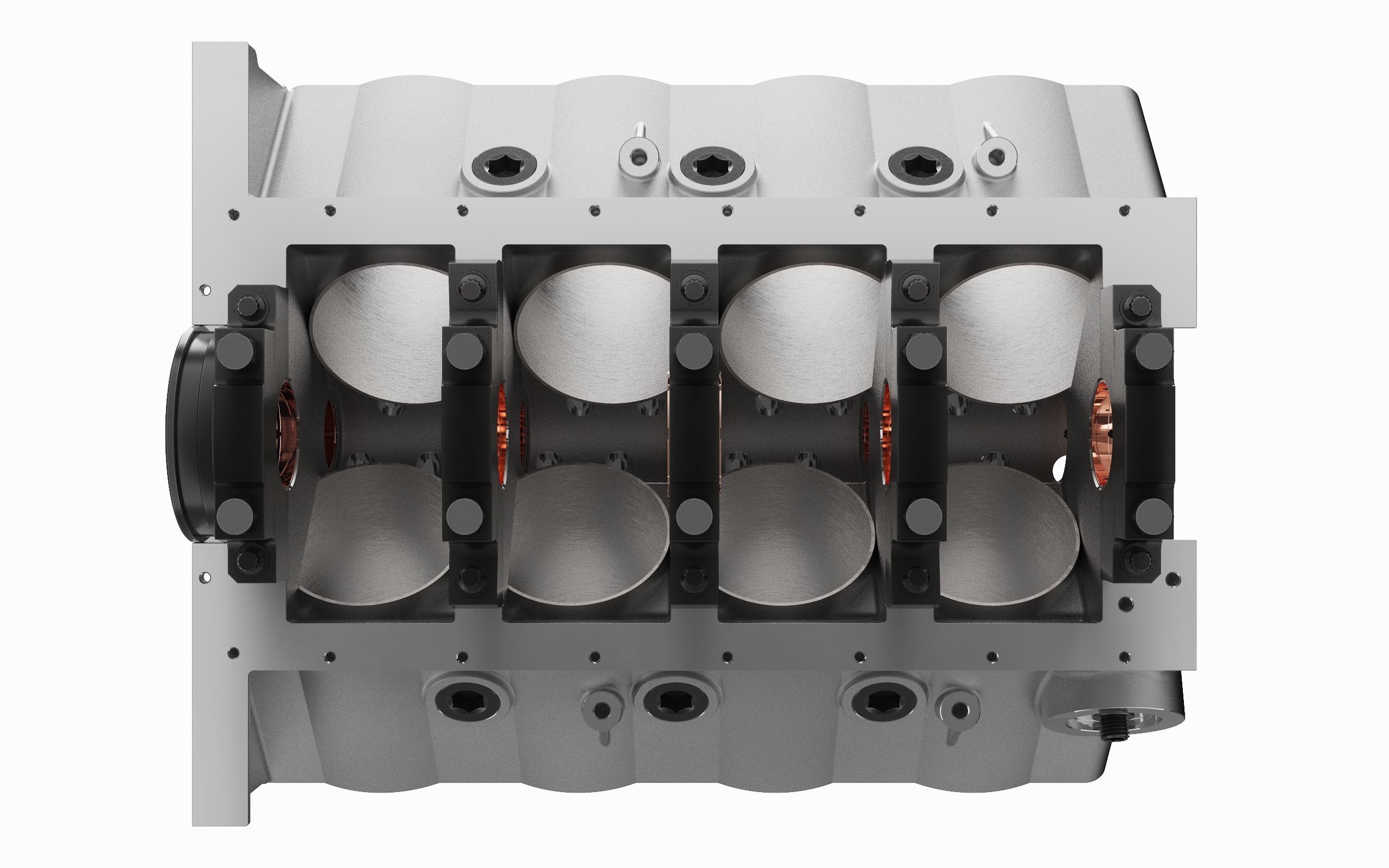 V8 Engine Block 3D model_17