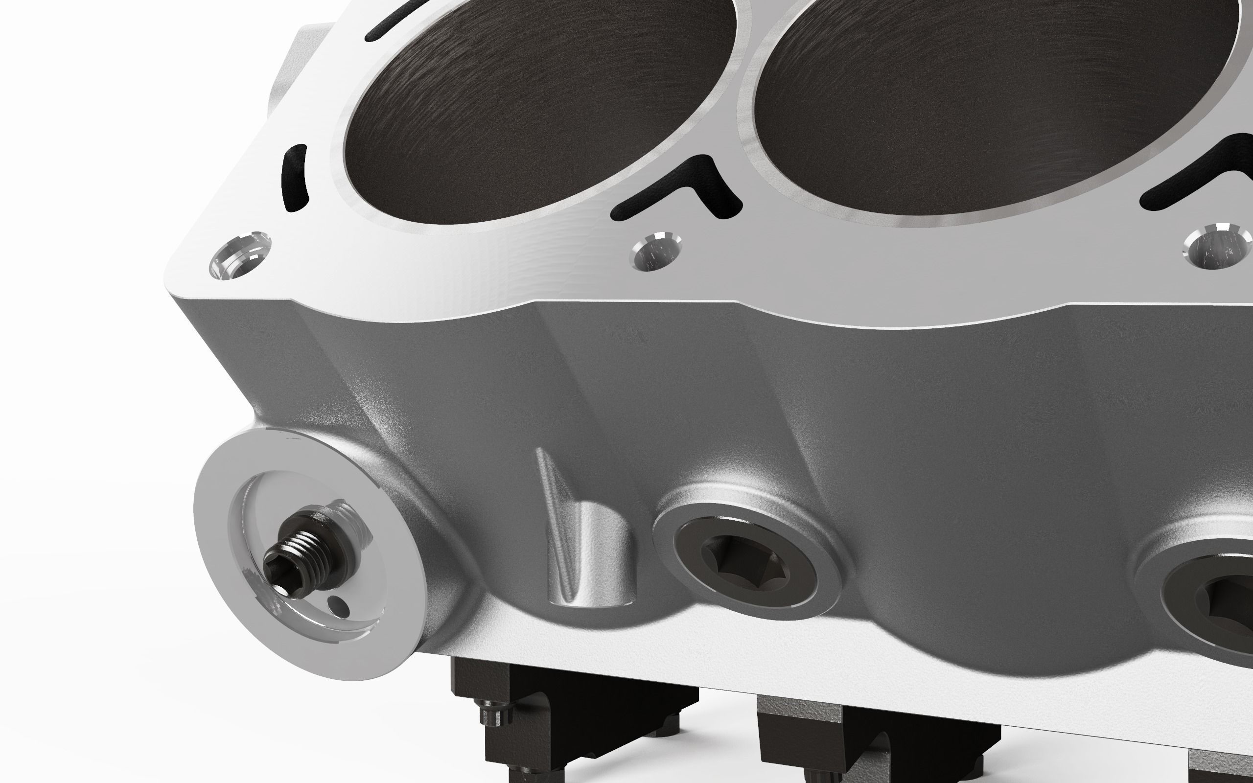 V8 Engine Block 3D model_24