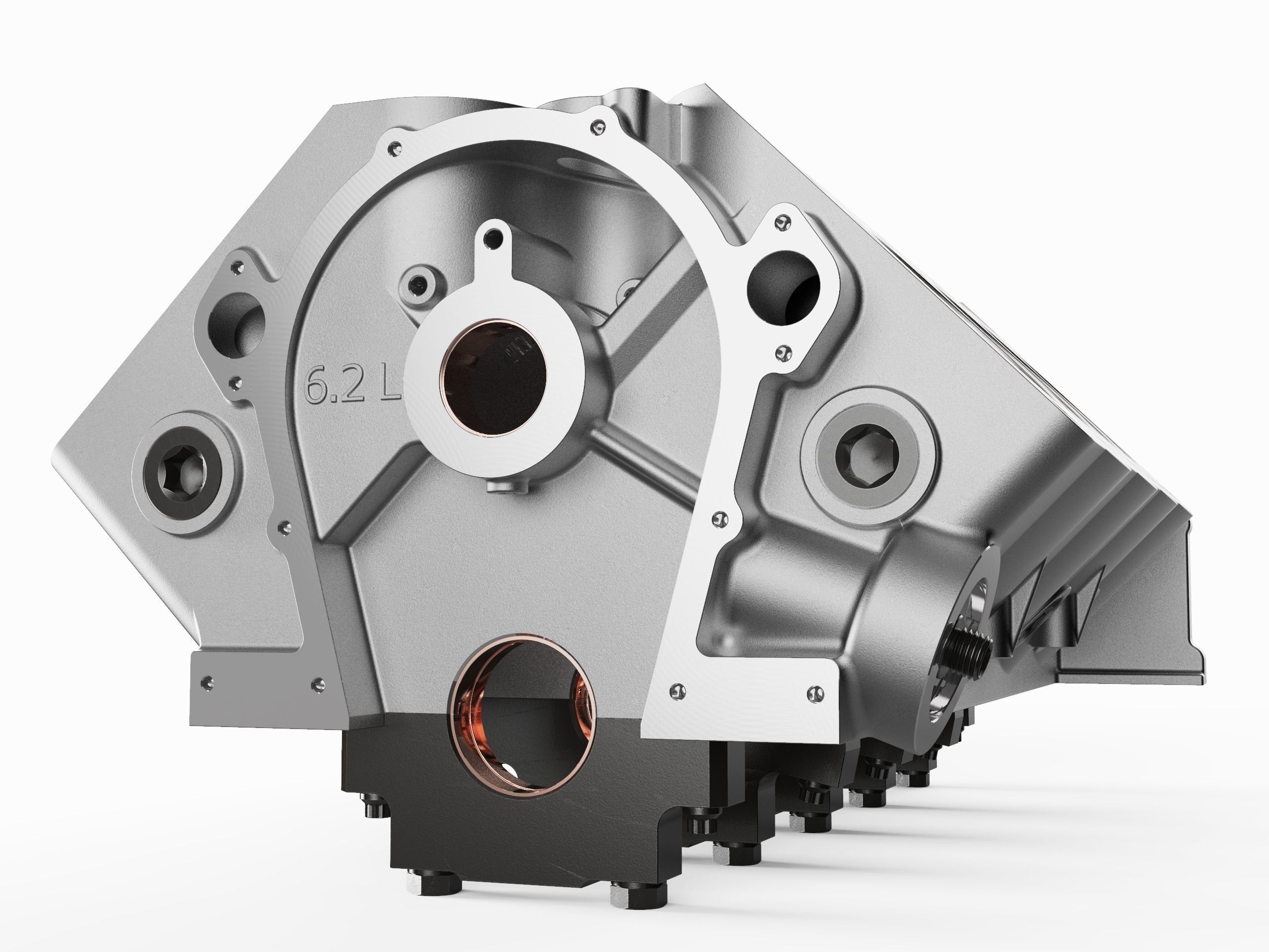 V8 Engine Block 3D model_6