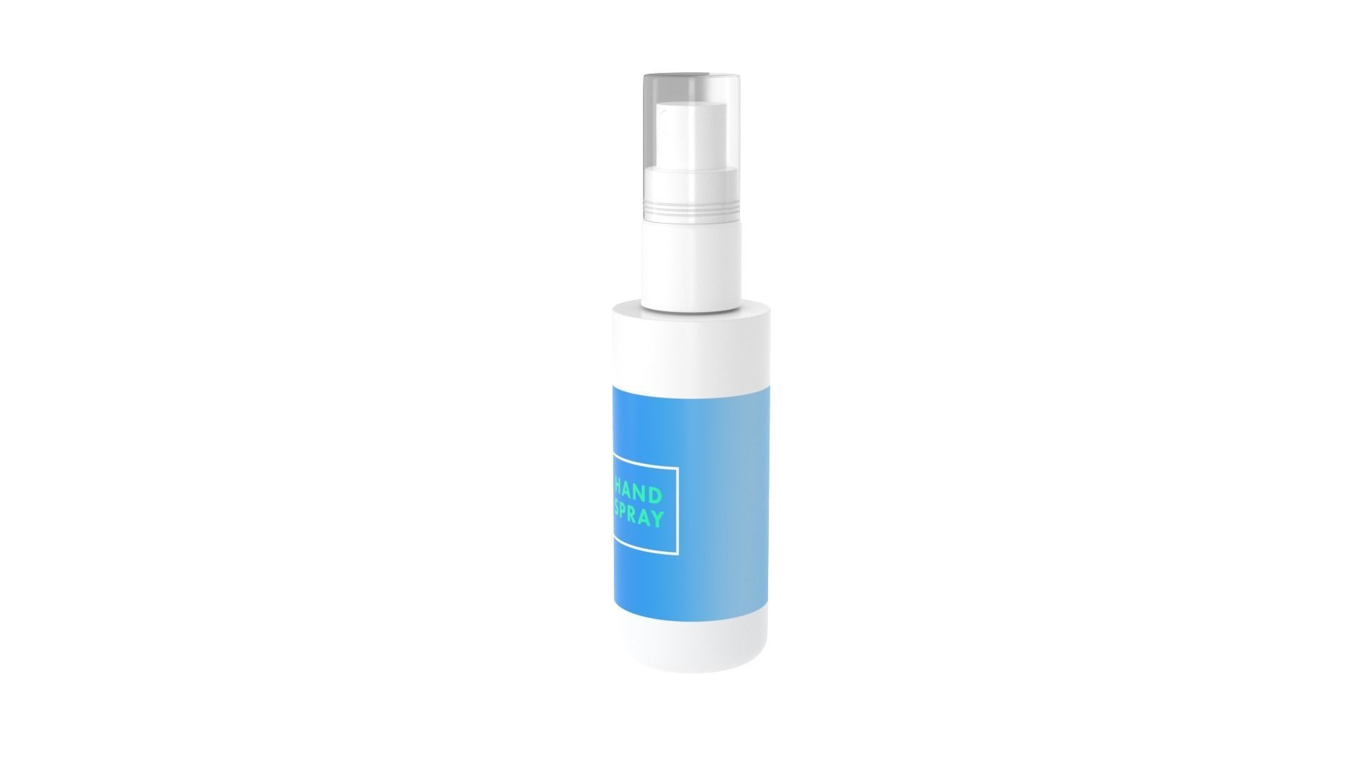 Spray Bottle Low-poly 3D model_1