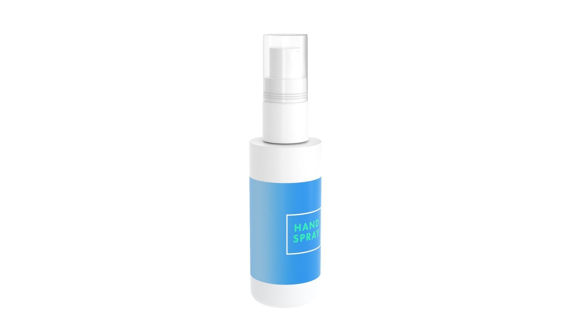 Spray Bottle Low-poly 3D model_2