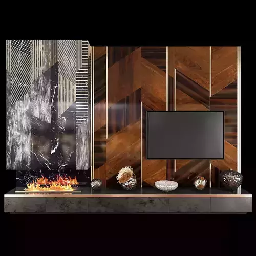 TV Wall Units set 04