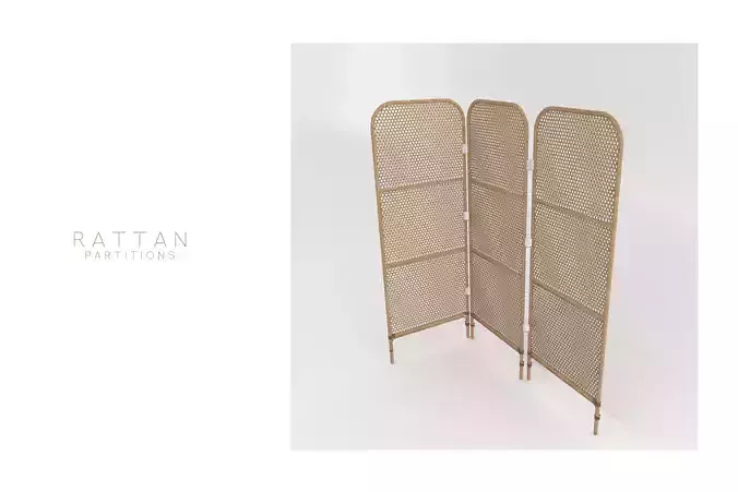 Rattan Partitions 3D model