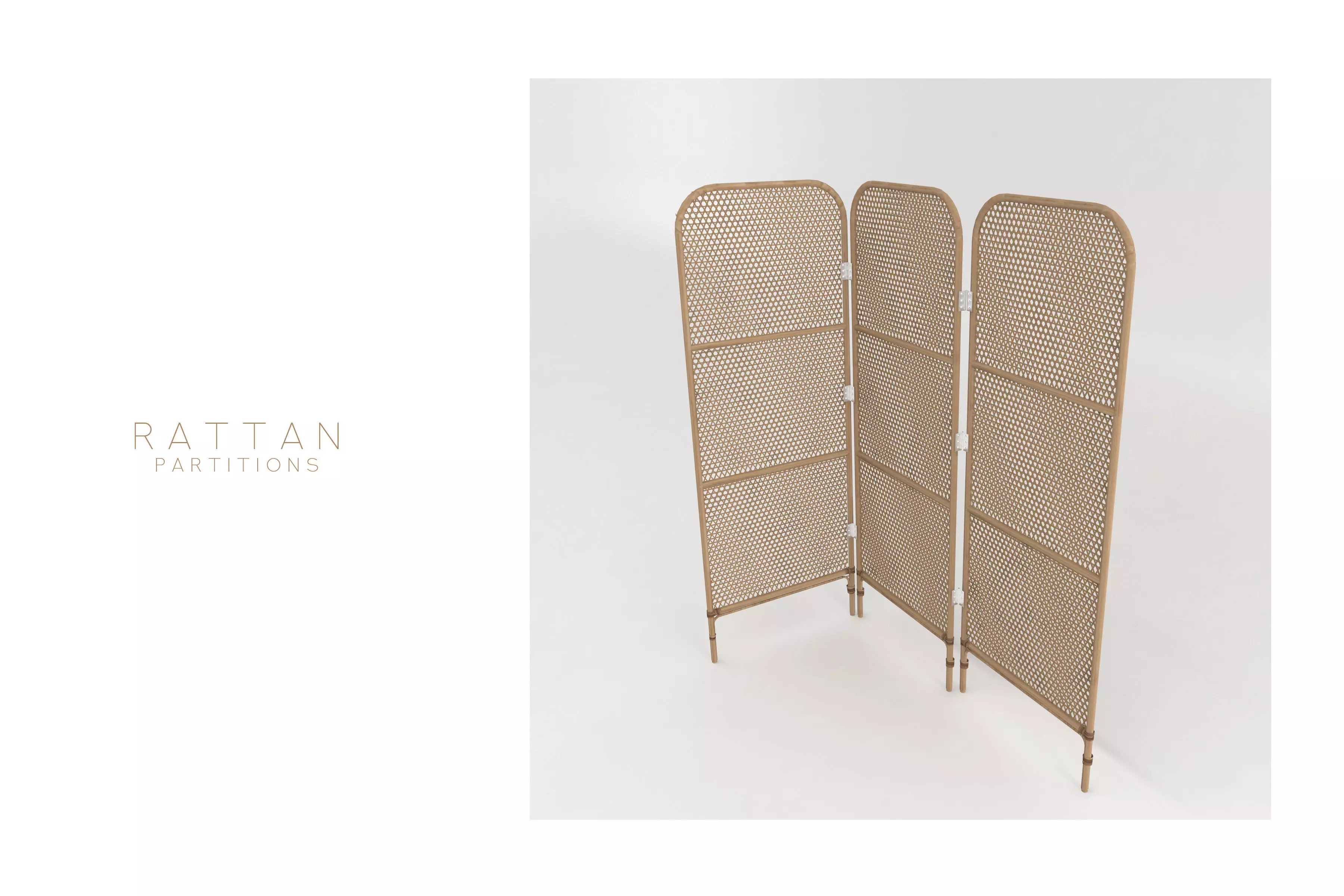 Rattan Partitions 3D model_0
