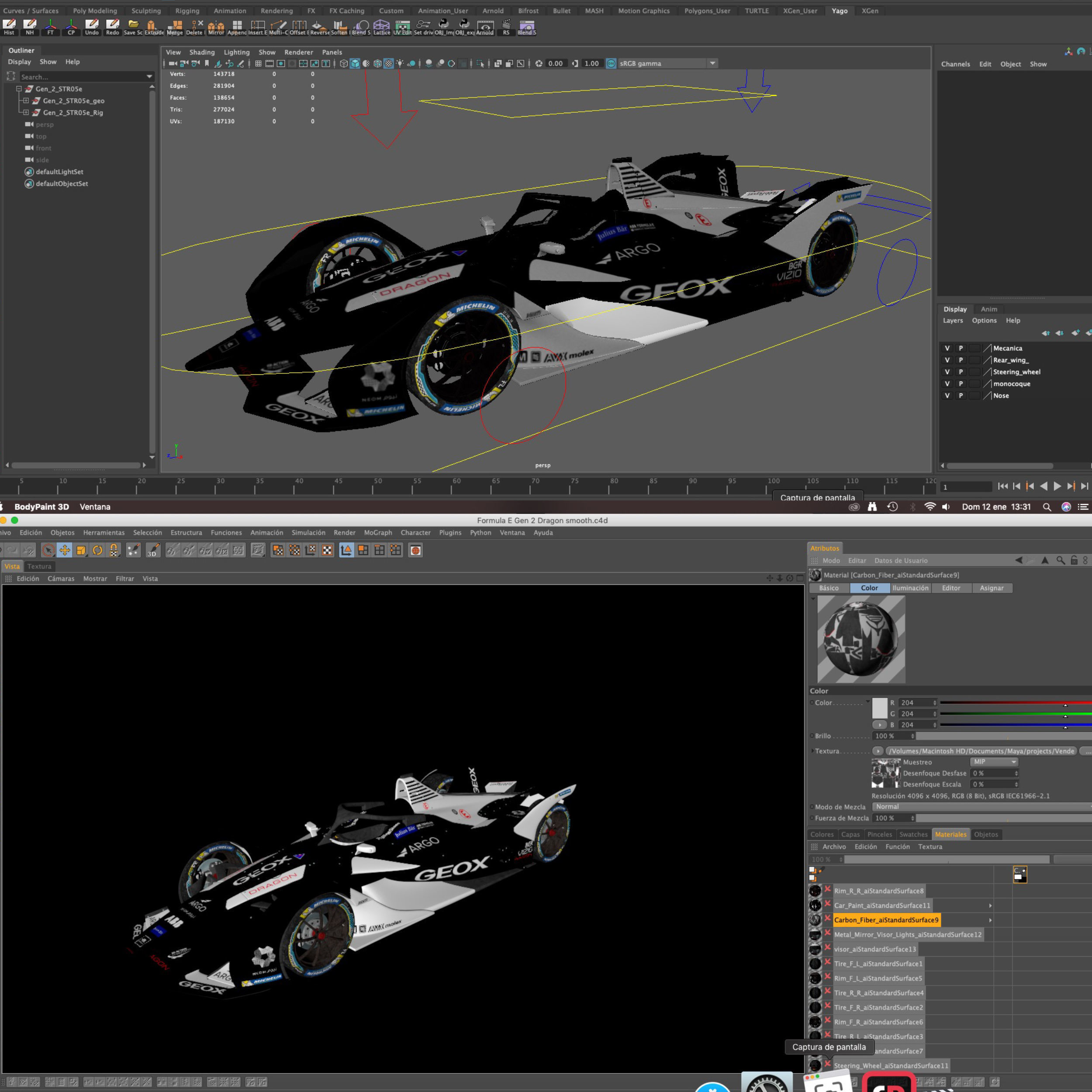 Dragon Formula E 2020 Low-poly 3D model_15