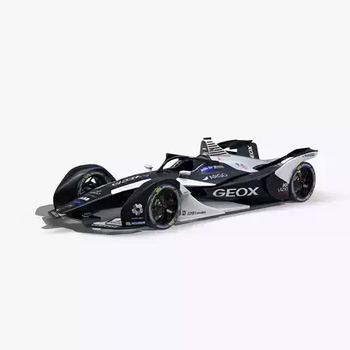 Dragon Formula E 2020 Low-poly 3D model