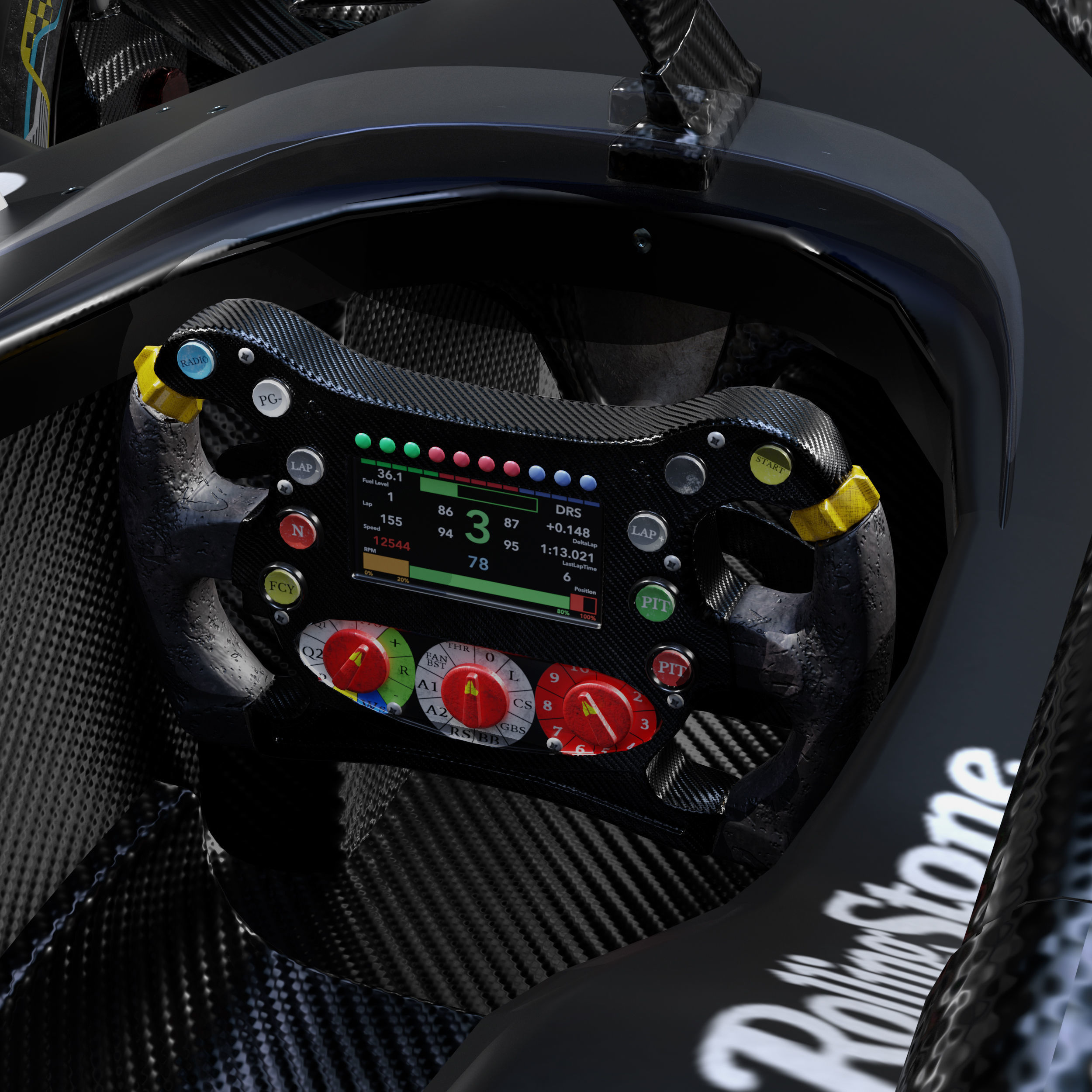 Dragon Formula E 2020 Low-poly 3D model_5