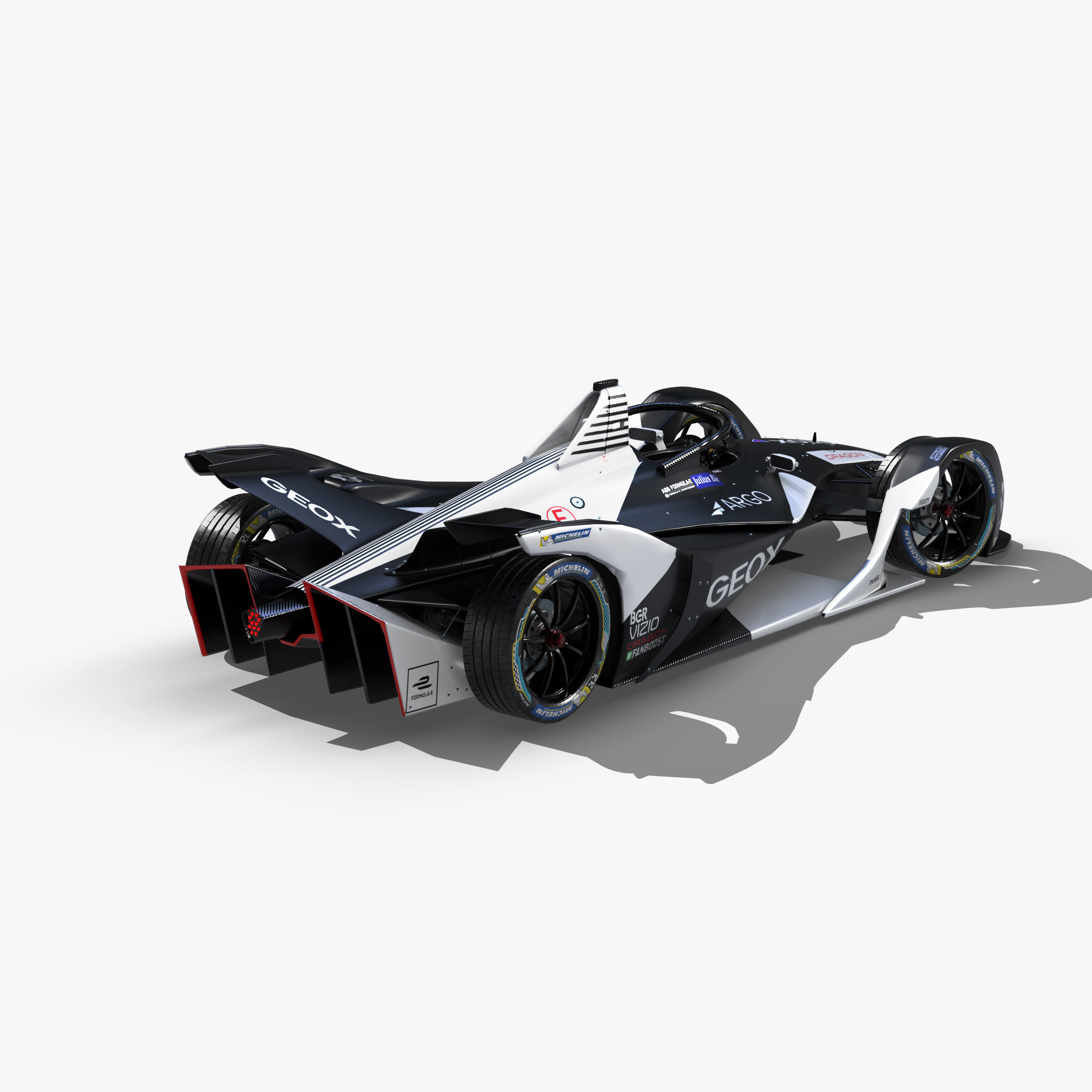 Dragon Formula E 2020 Low-poly 3D model_10
