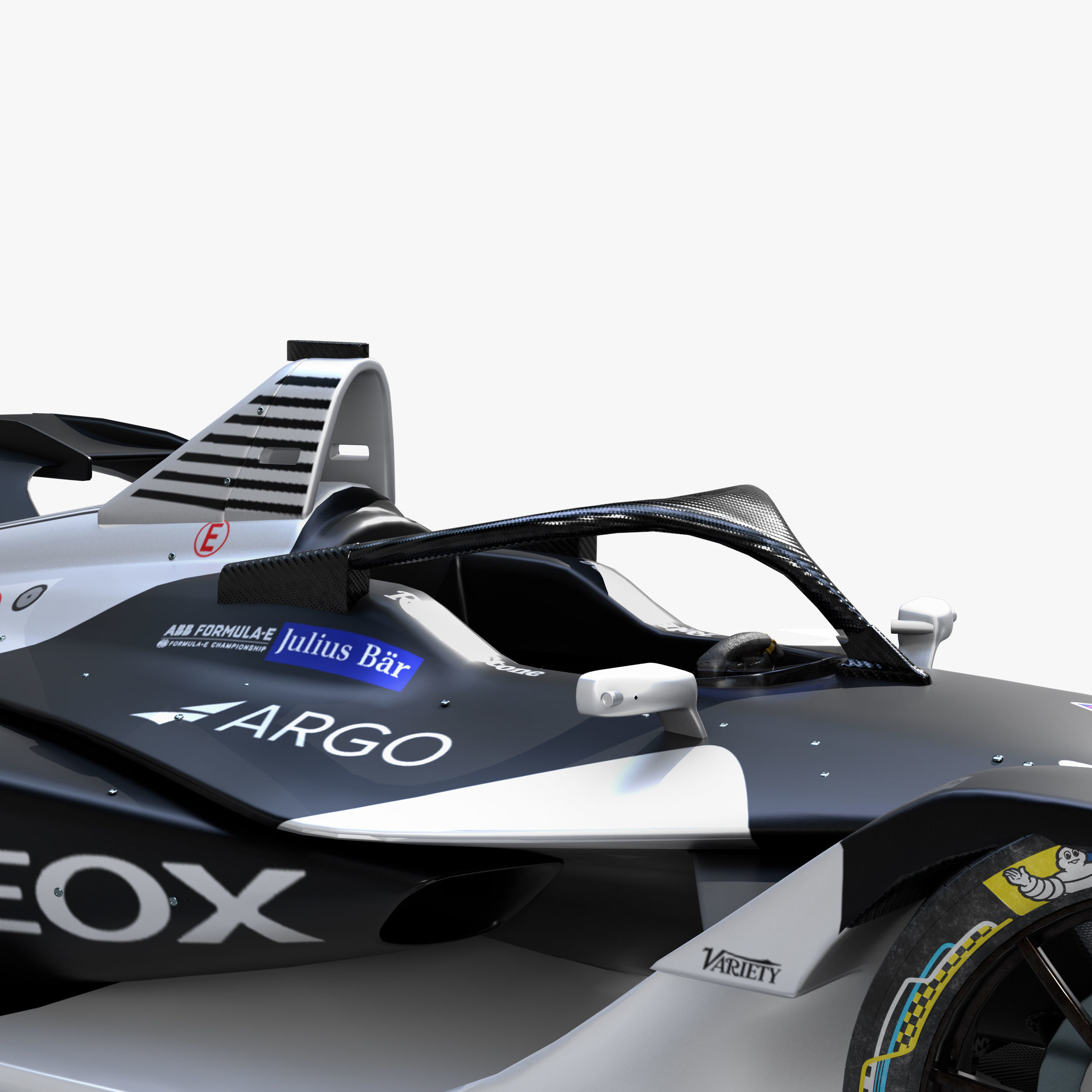 Dragon Formula E 2020 Low-poly 3D model_6