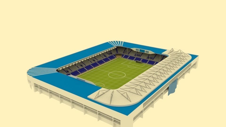 Mendizorroza Stadium Low-poly 3D model_3