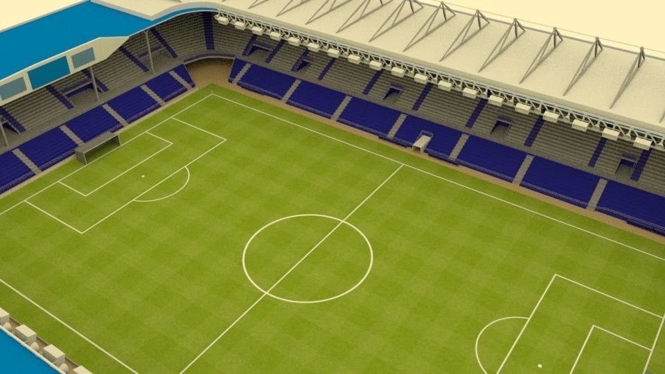 Mendizorroza Stadium Low-poly 3D model_12