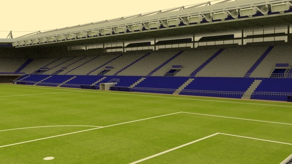 Mendizorroza Stadium Low-poly 3D model_9