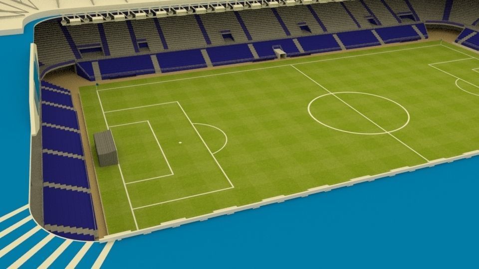 Mendizorroza Stadium Low-poly 3D model_6