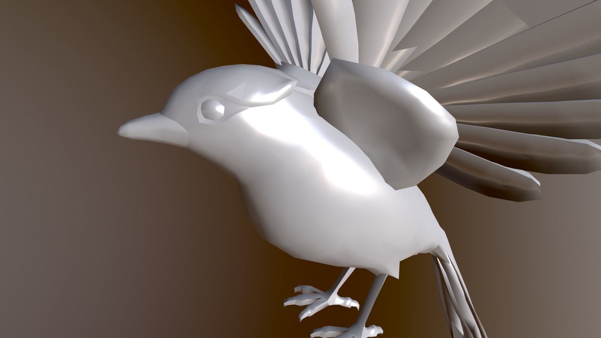 Flying Bird 3D model_4