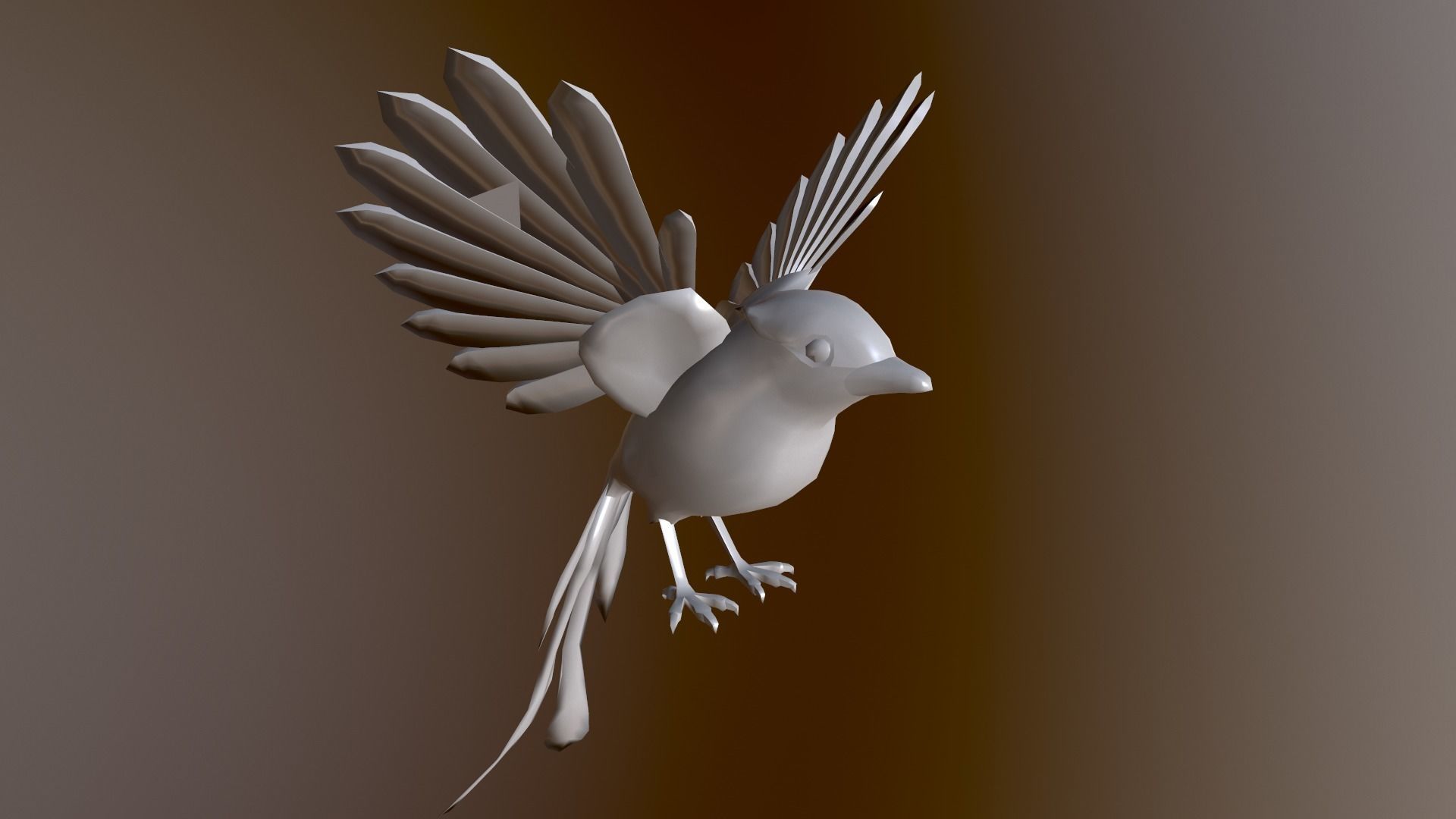 Flying Bird 3D model_2