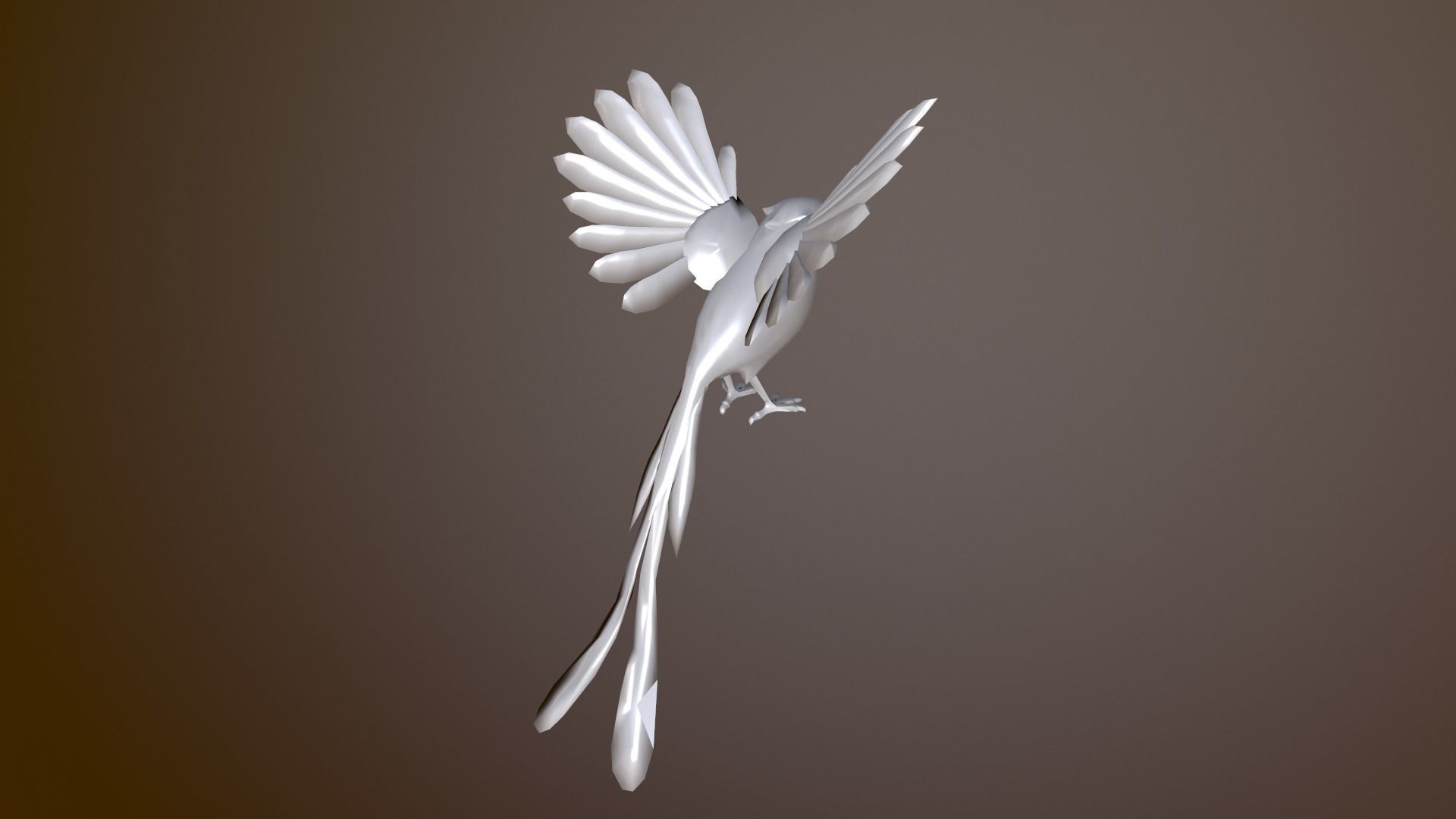 Flying Bird 3D model_3