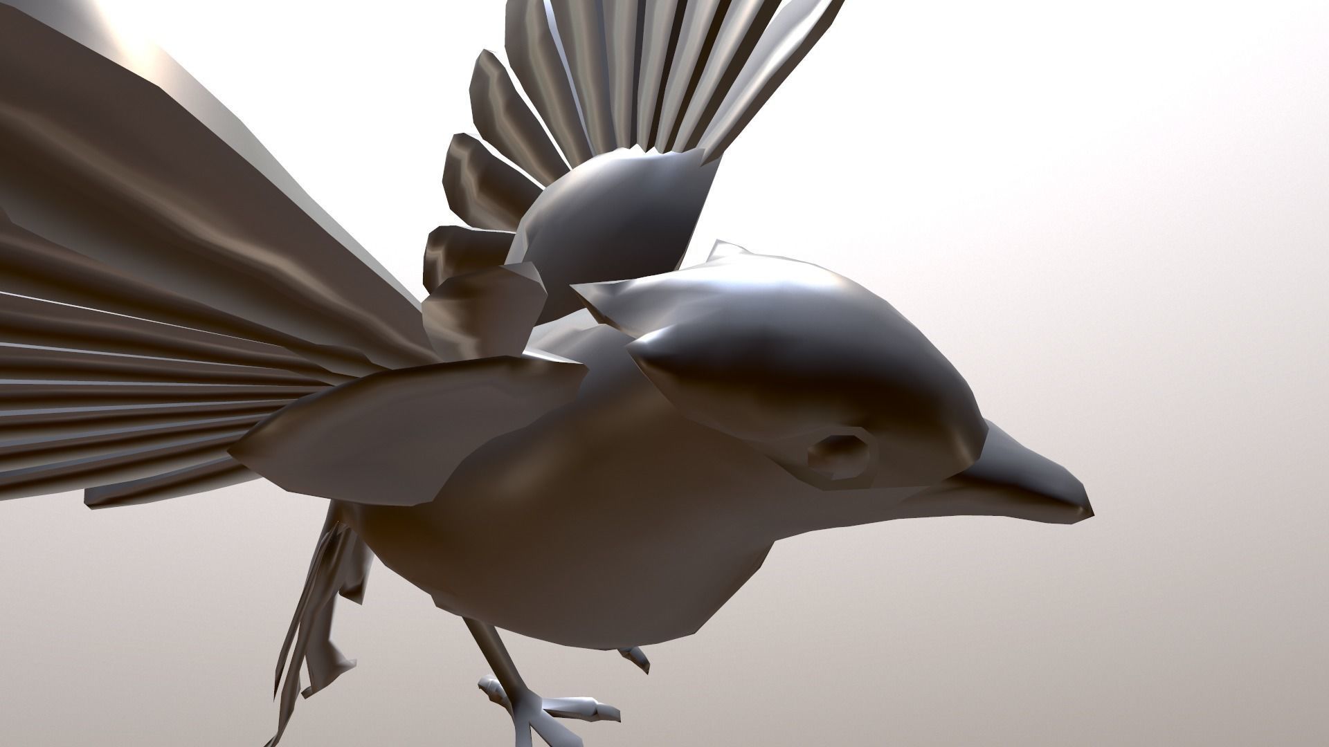 Flying Bird 3D model_7