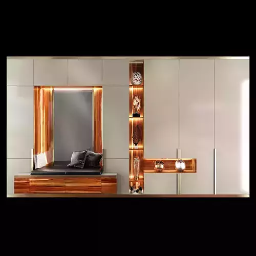 Wardrobe hallway composition set 02