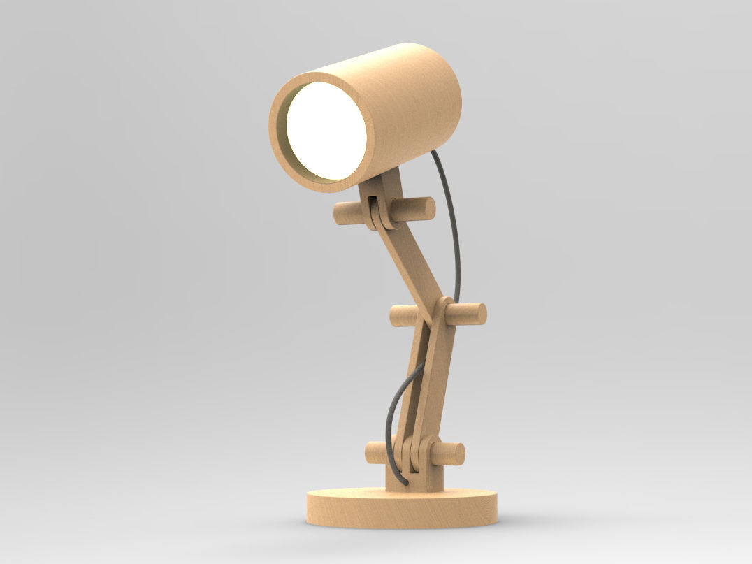 Wooden modular lamp 3D model_5