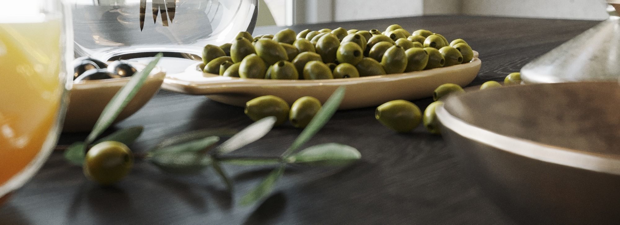 Dining modern room with table and chairs 3D model_3