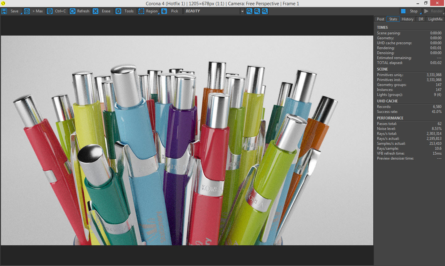 Stationery Mug With PencilCase 3D model_7