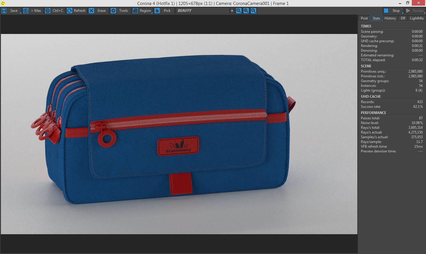 Stationery Mug With PencilCase 3D model_3