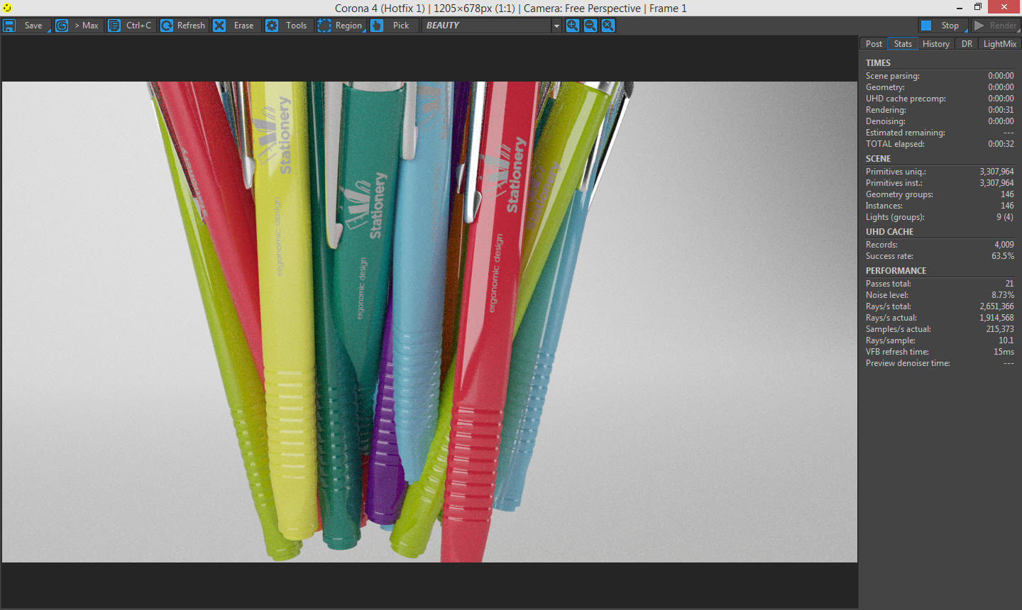 Stationery Mug With PencilCase 3D model_5