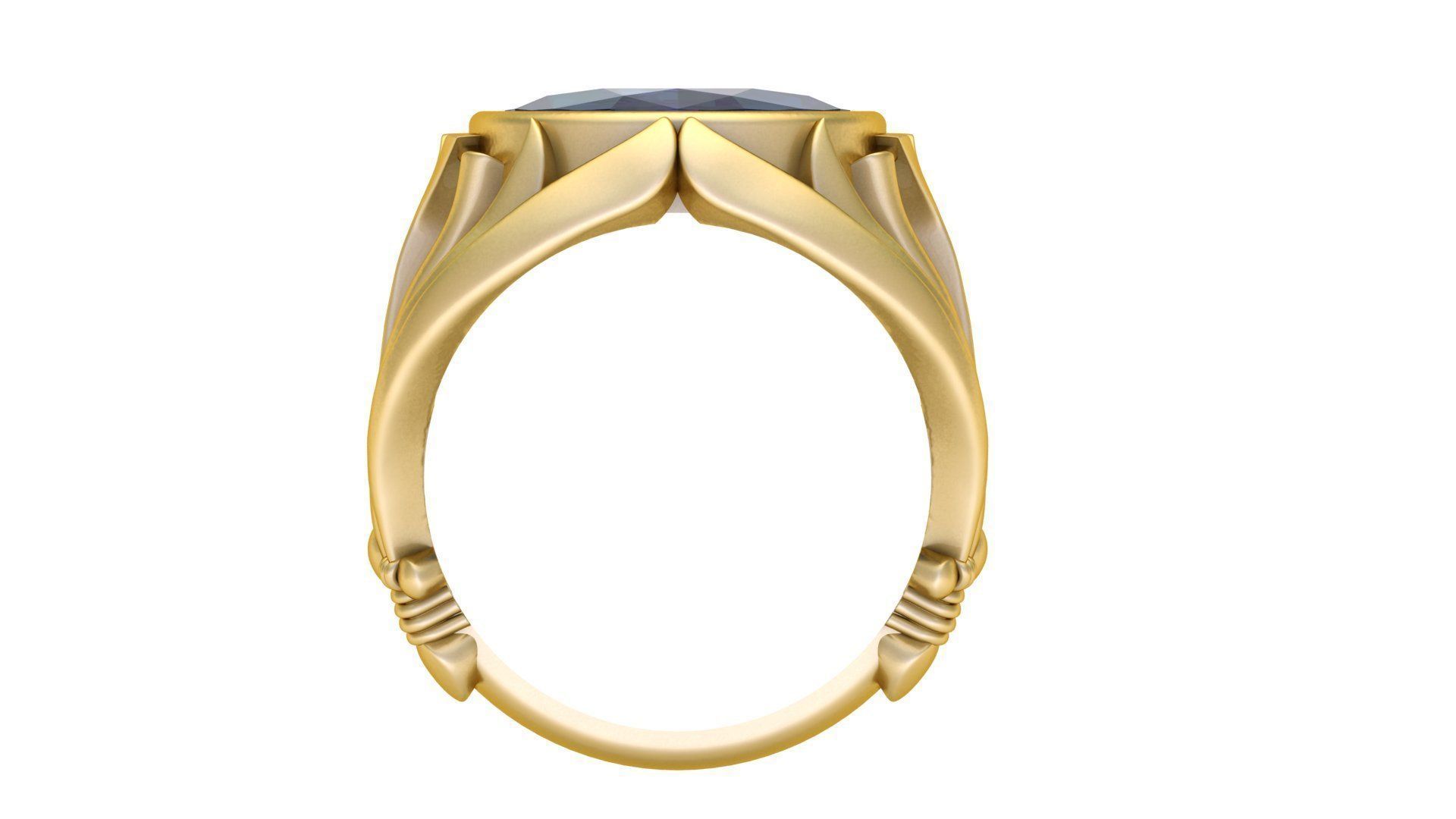 Sword Oval RIng  3D print model_4