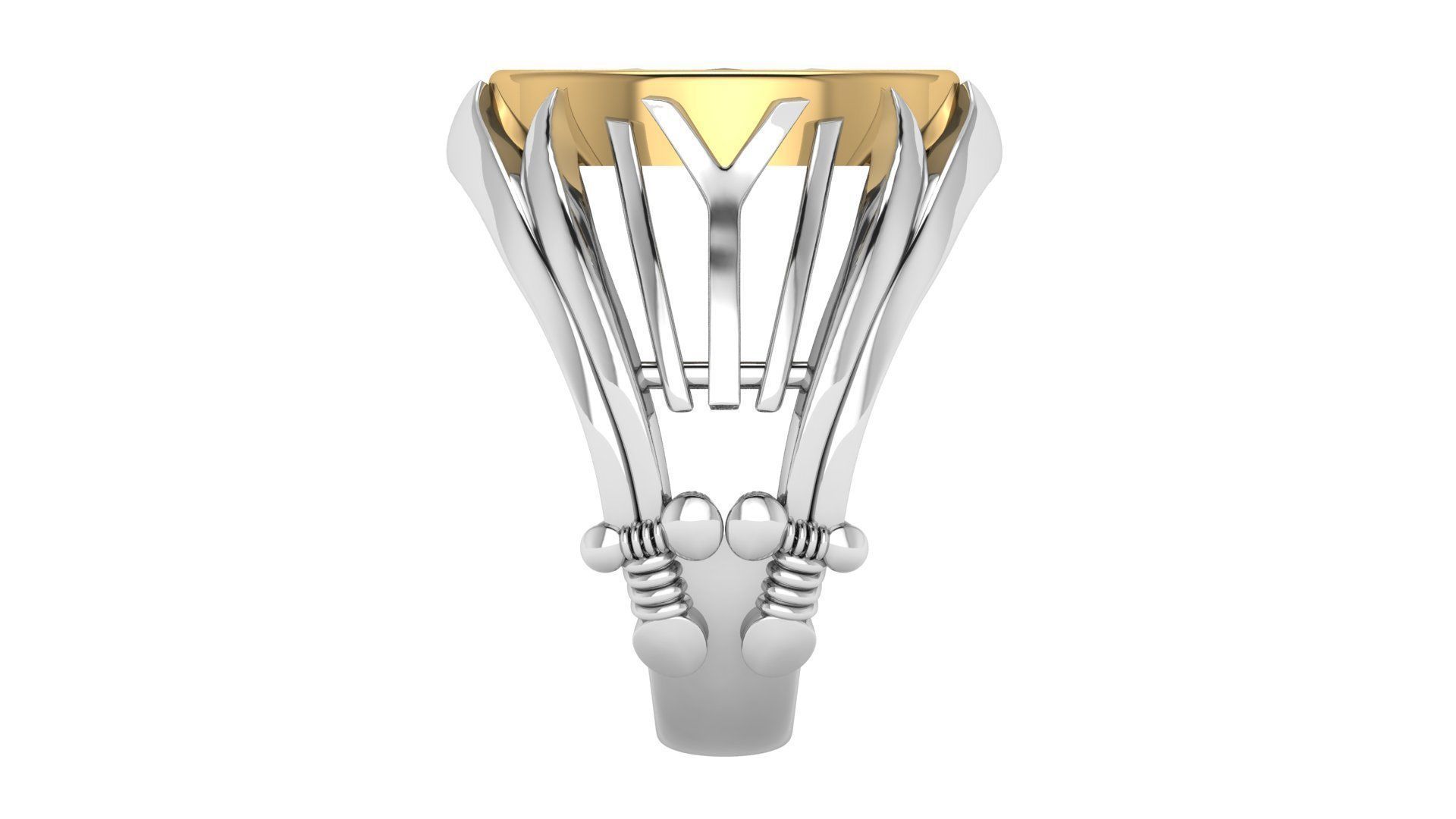 Sword Oval RIng  3D print model_6