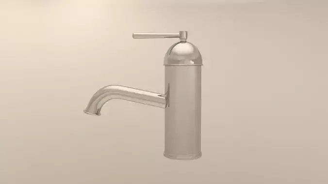 Watertap handle bathroom faucet in brushed nickel