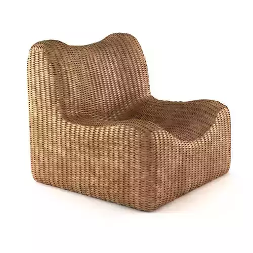 Bazar Bizar WATERHYACINTH  Armchair Natural fibre armchair 3D model