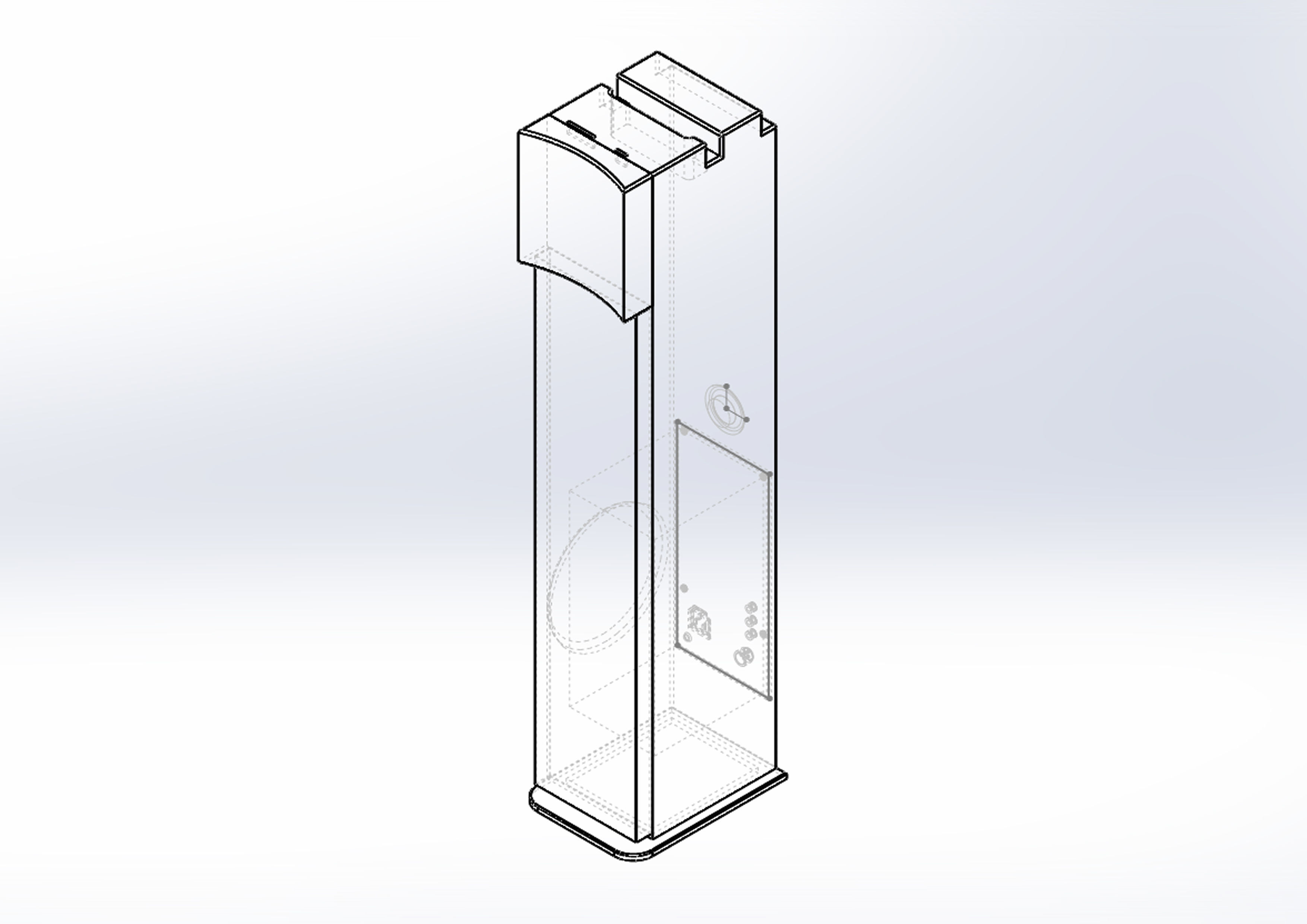 Bose Home Theatre Speaker Black 3D model_8