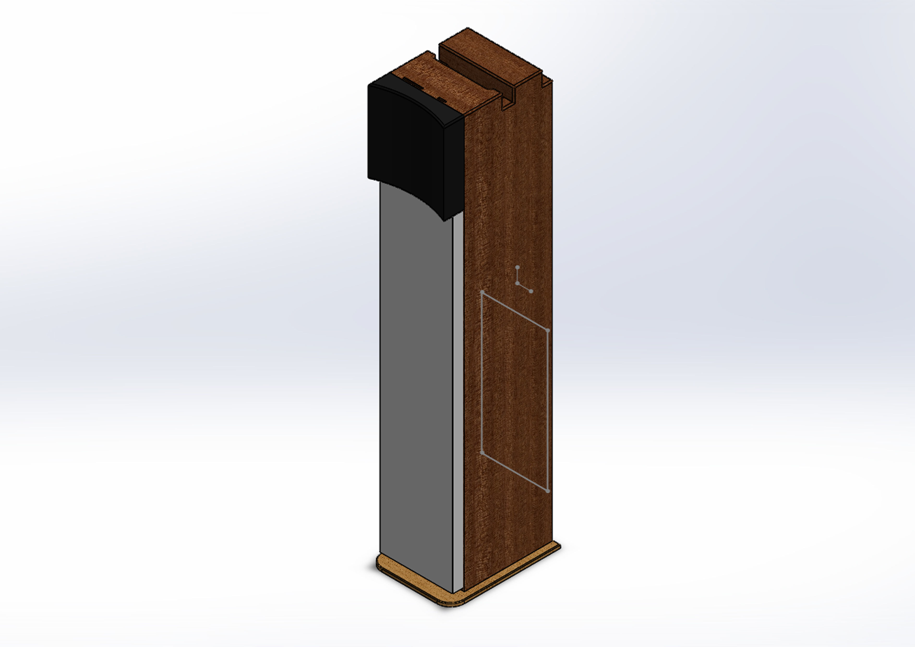 Bose Home Theatre Speaker Black 3D model_6