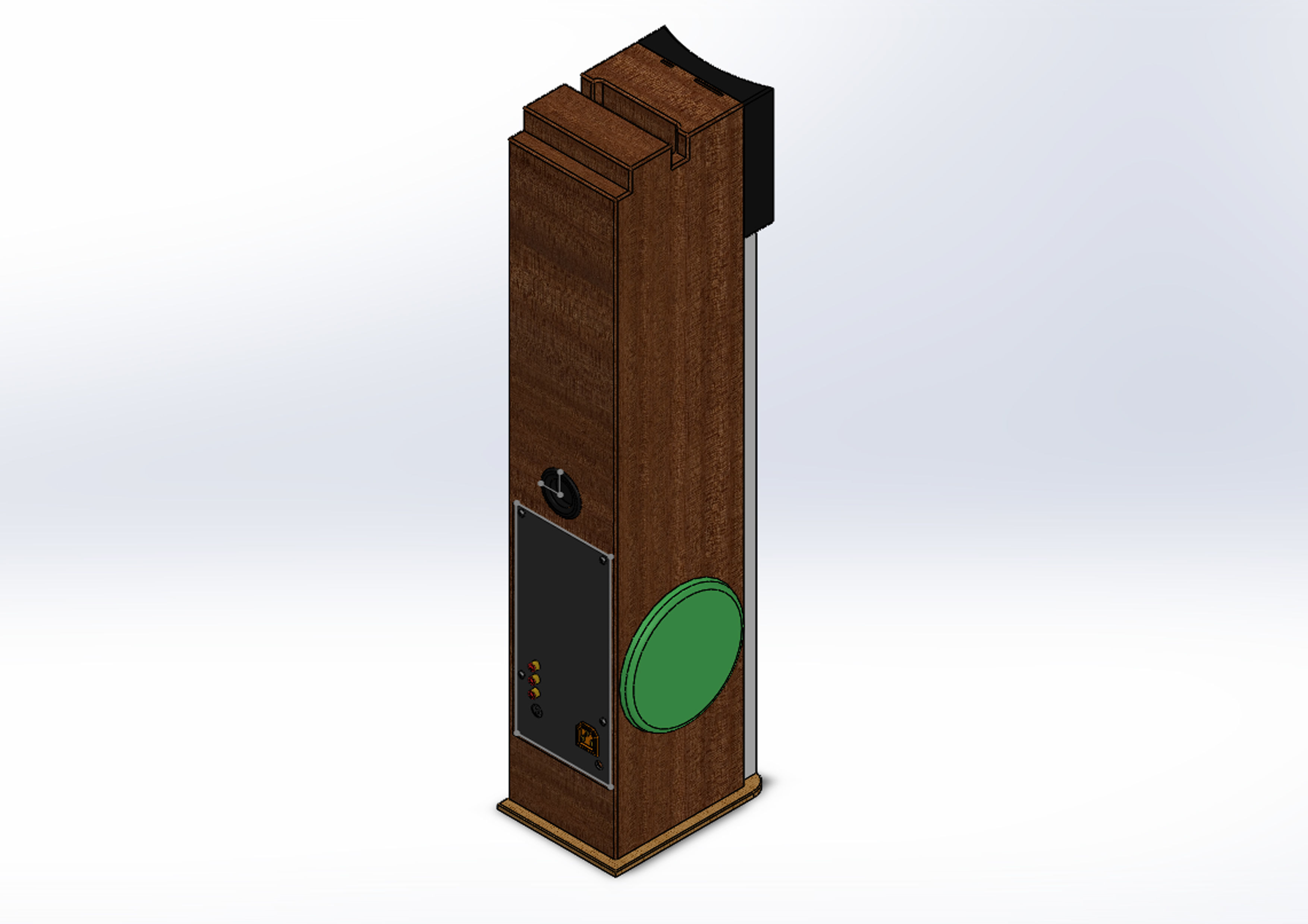 Bose Home Theatre Speaker Black 3D model_7