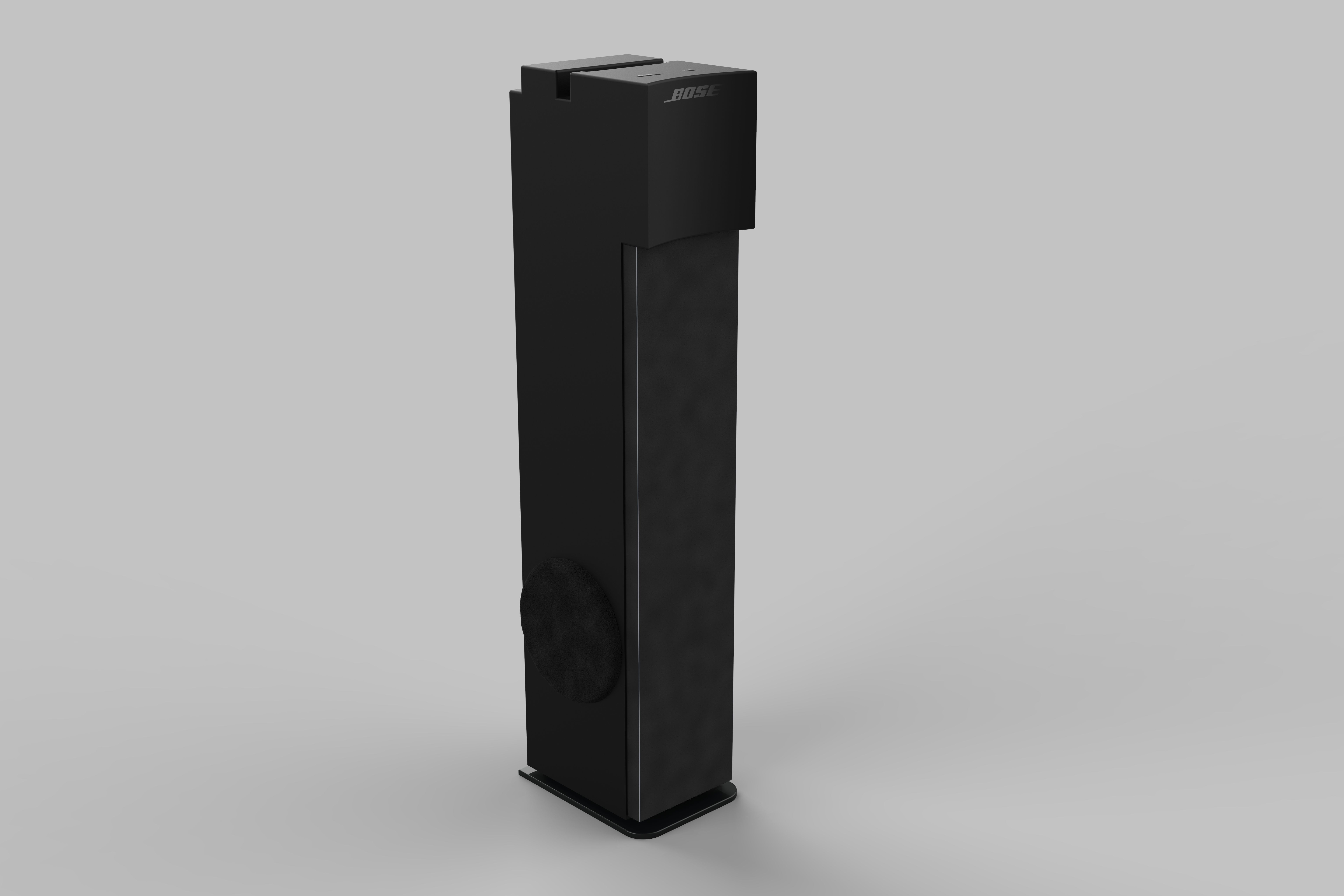 Bose Home Theatre Speaker Black 3D model_4