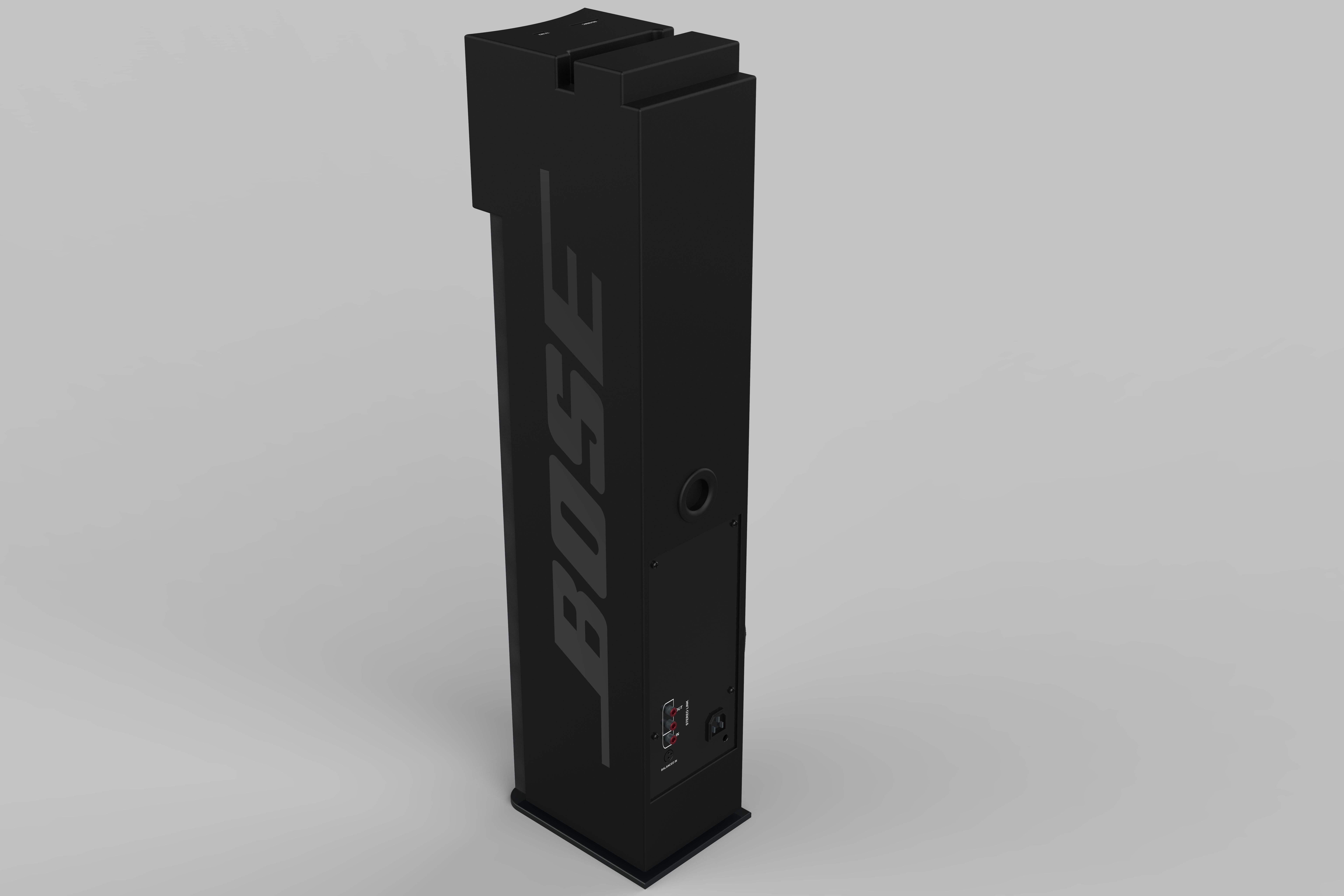 Bose Home Theatre Speaker Black 3D model_3