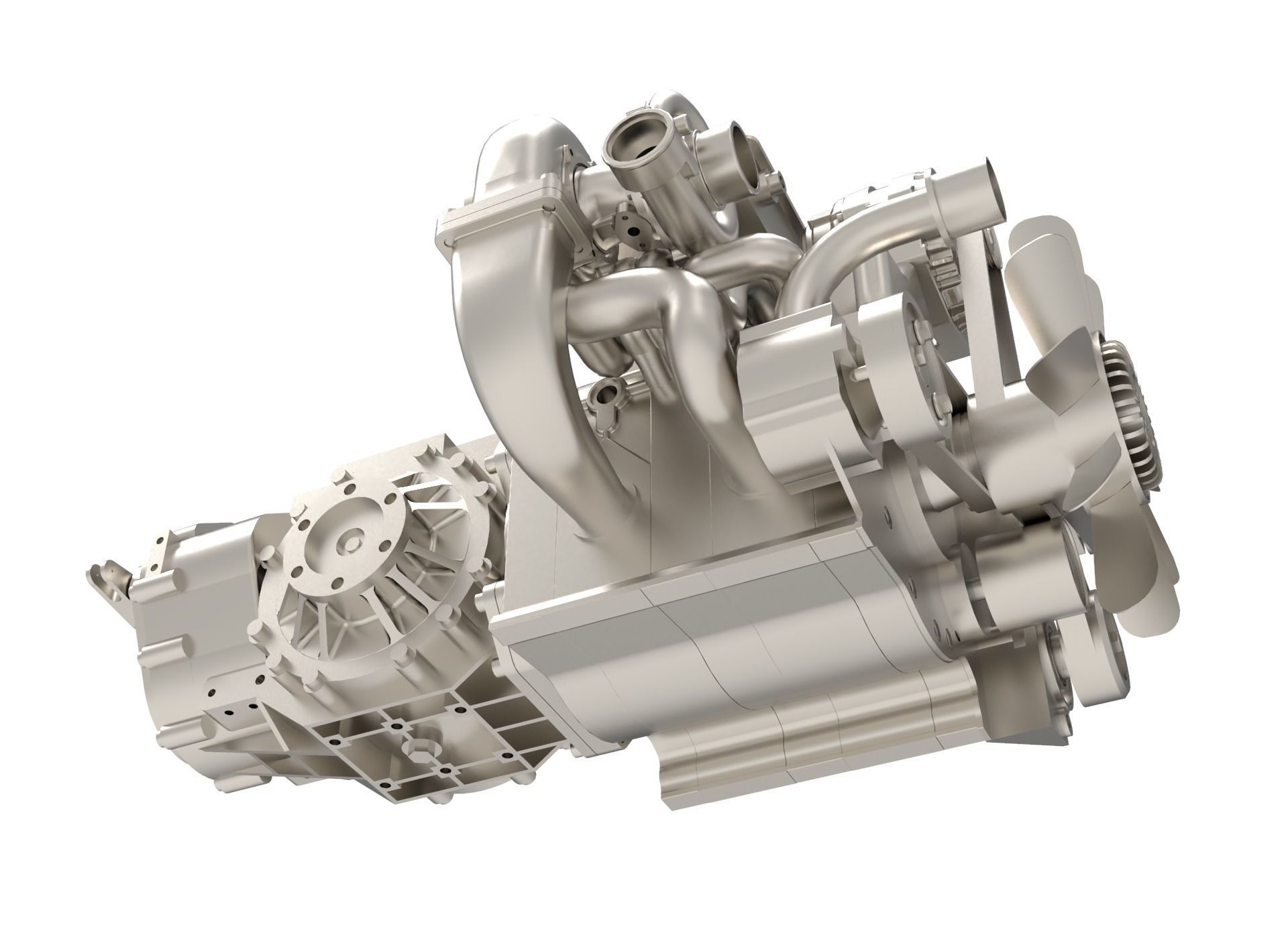 Wankel Engine 3D model_6