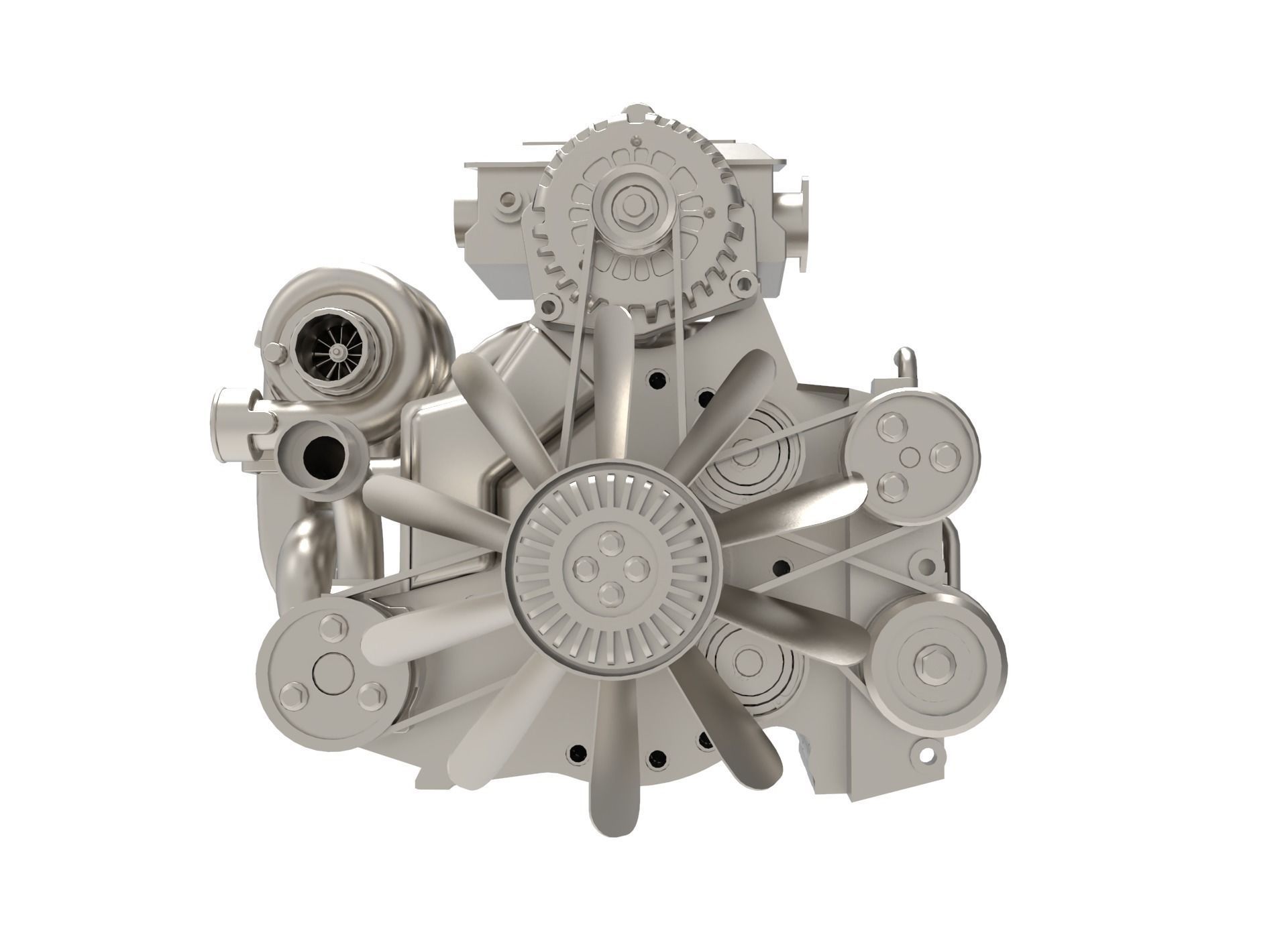 Wankel Engine 3D model_5