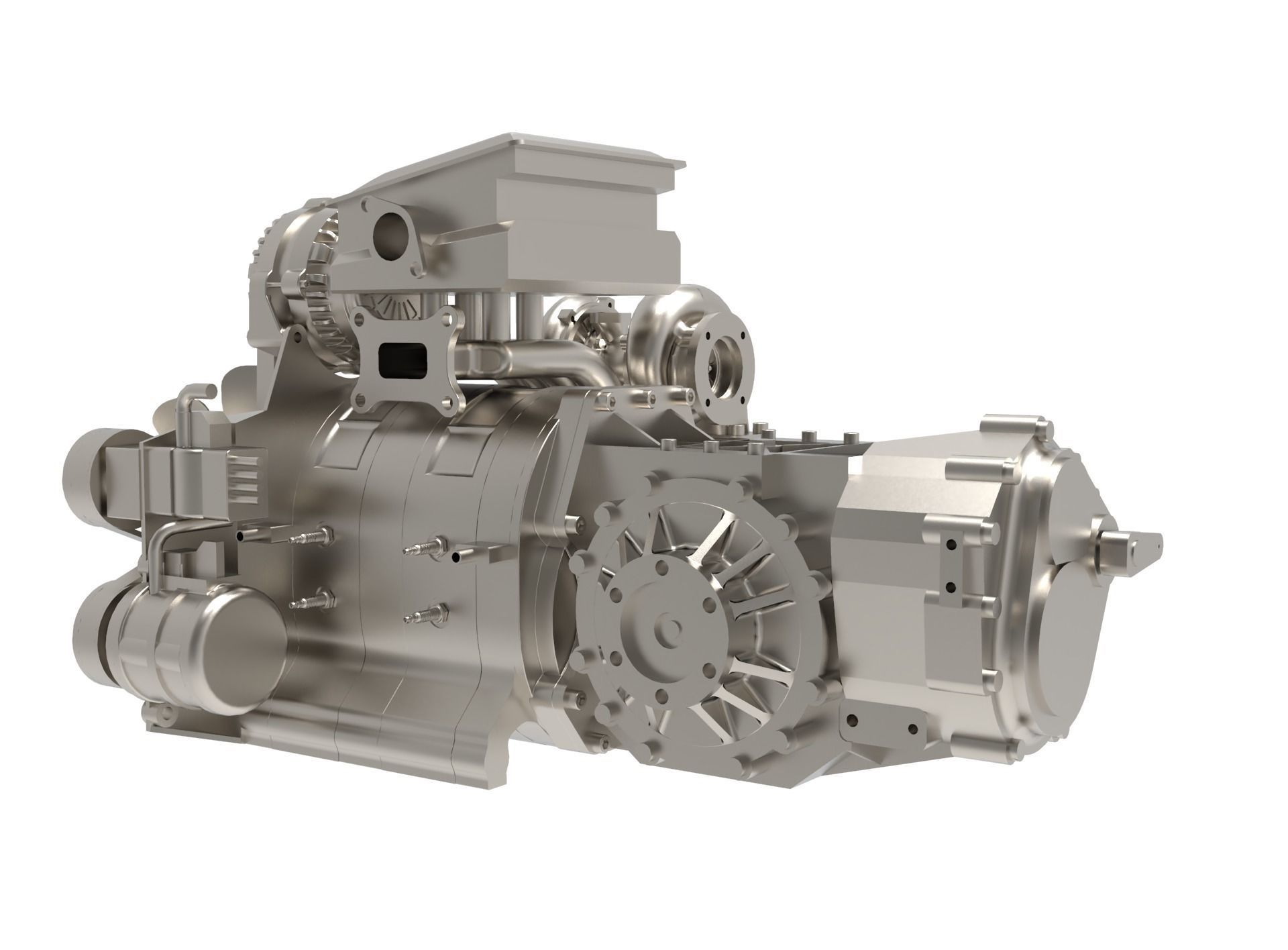 Wankel Engine 3D model_2