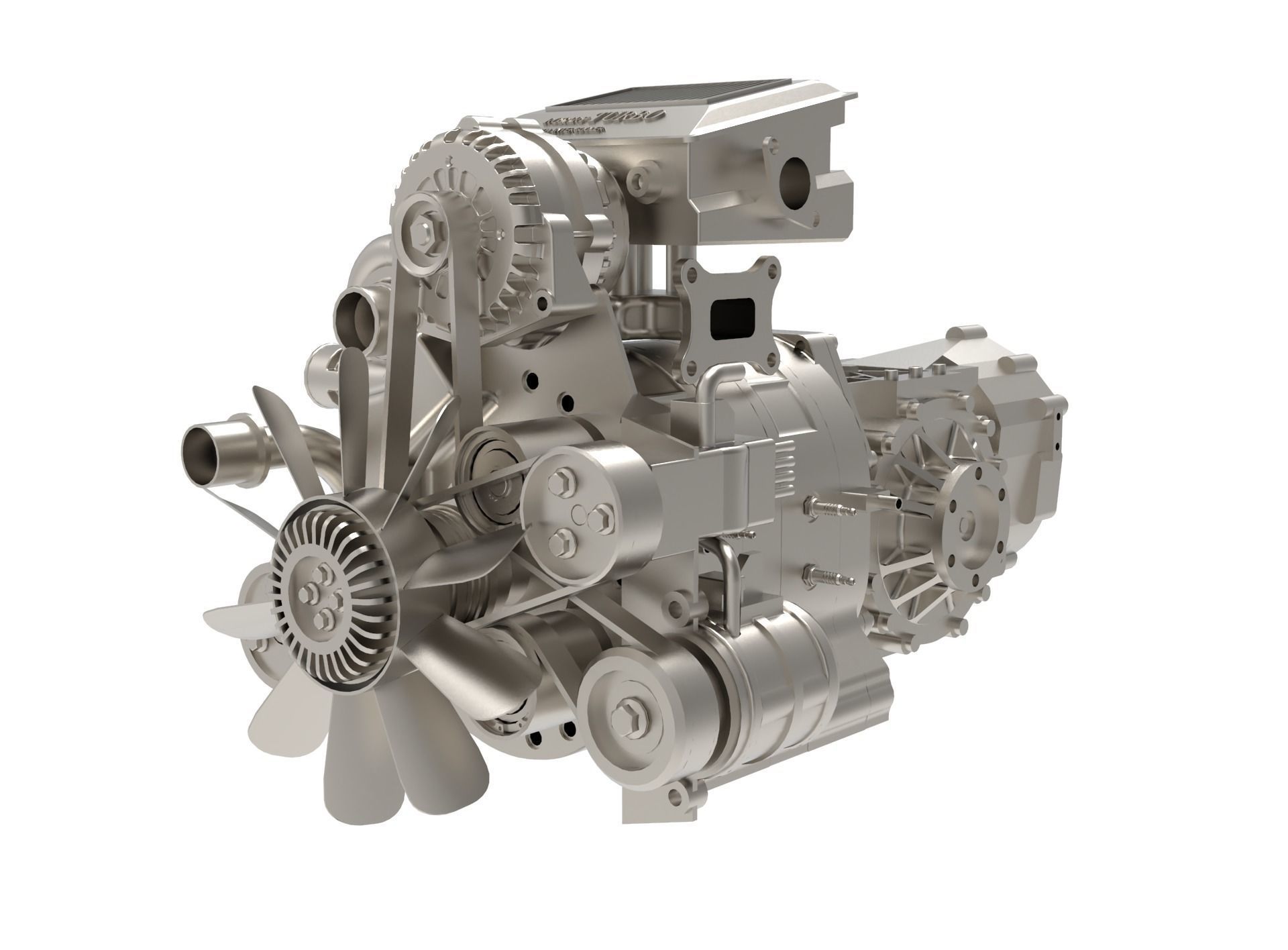 Wankel Engine 3D model_0