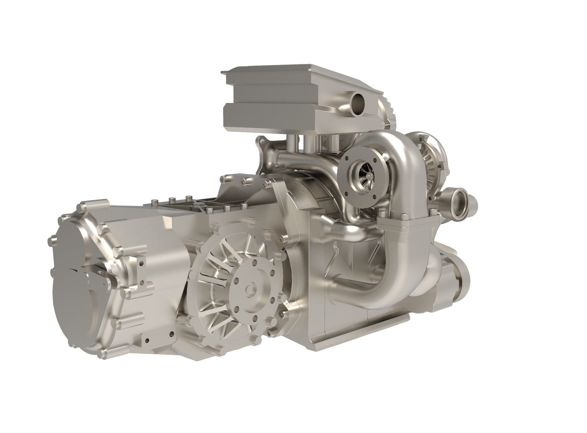 Wankel Engine 3D model_3