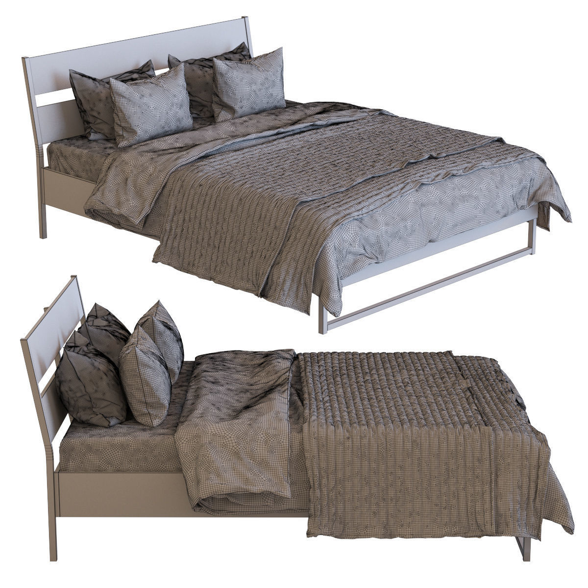 Trysil Bed 3D model_7