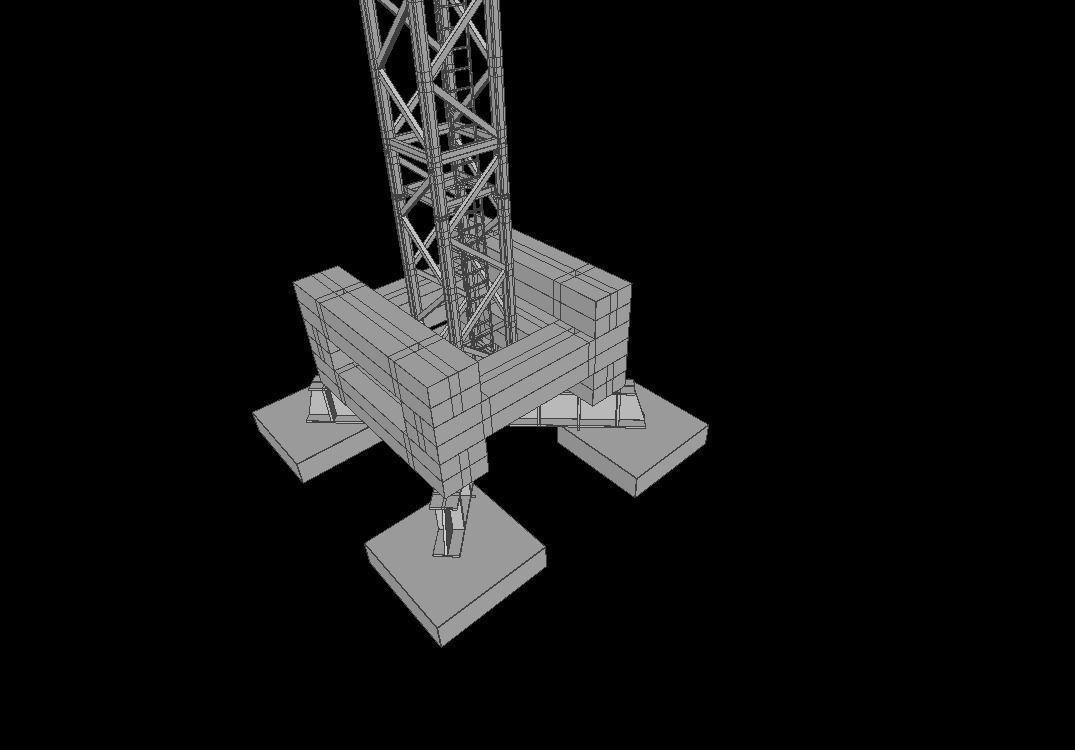 Hammerhead Tower Crane 7 - Construction Crane 3D model_26