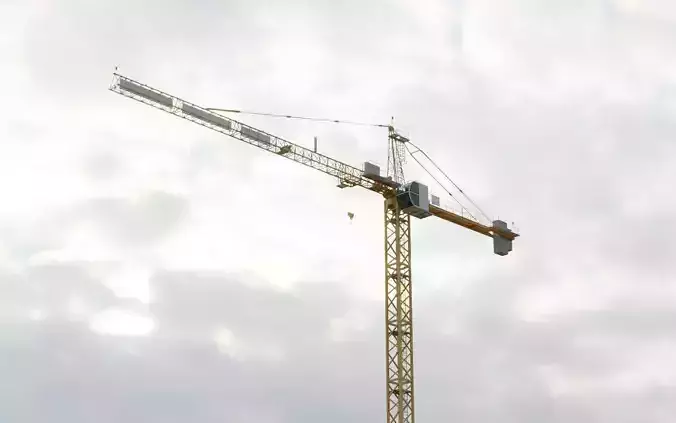 Hammerhead Tower Crane 7 - Construction Crane 3D model