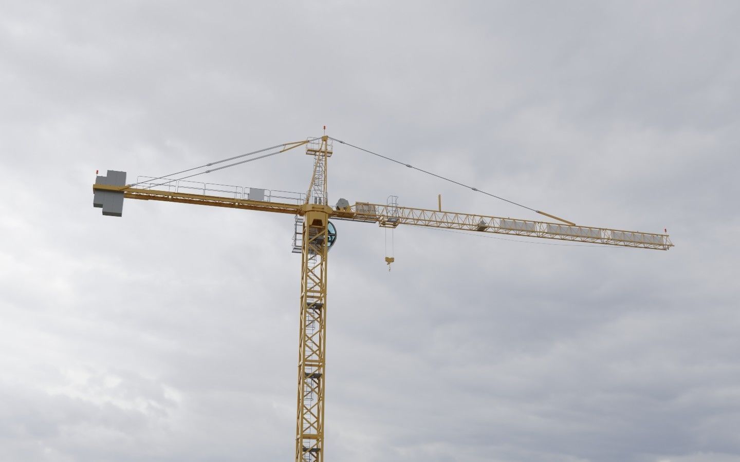 Hammerhead Tower Crane 7 - Construction Crane 3D model_9