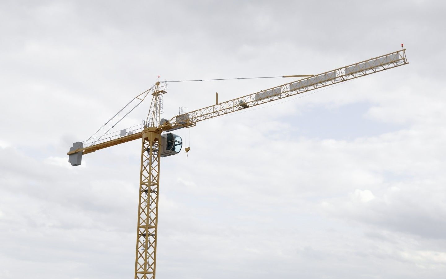 Hammerhead Tower Crane 7 - Construction Crane 3D model_8