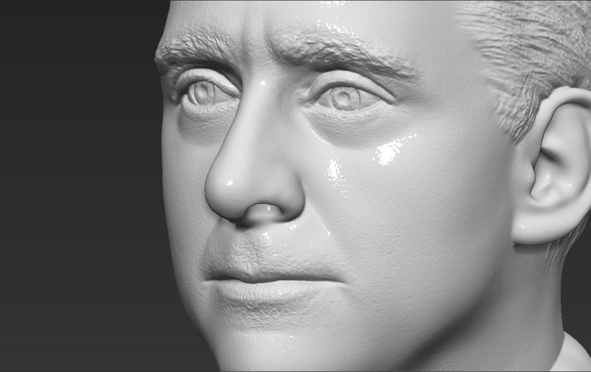 Michael Scott The Office bust 3D printing ready stl obj formats 3D print model_16