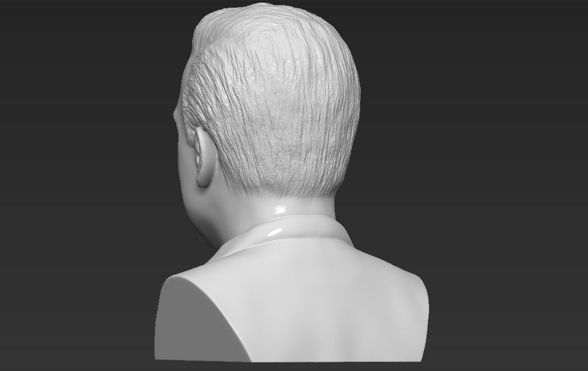 Michael Scott The Office bust 3D printing ready stl obj formats 3D print model_4